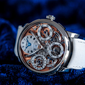 MB&F Legacy Machine Perpetual Steel Salmon Dial