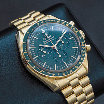 Omega Speedmaster Moonshine Gold Green Dial Full Set 2024