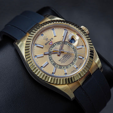 Rolex Sky-Dweller Yellow Gold Oysterflex 326238