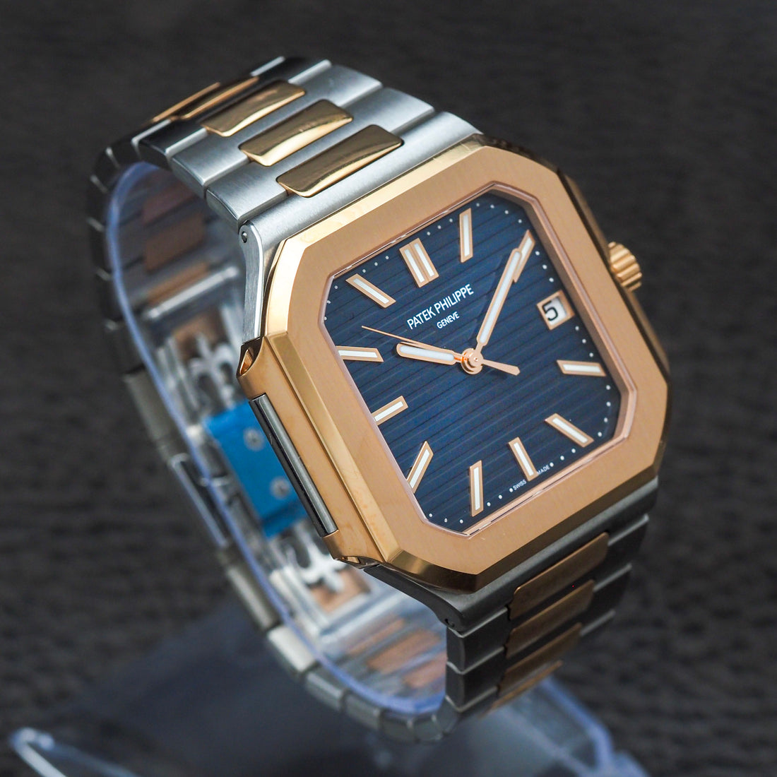 Patek Philippe Cubitus Blue Dial Steel & Rose Gold Full Set Year 2024