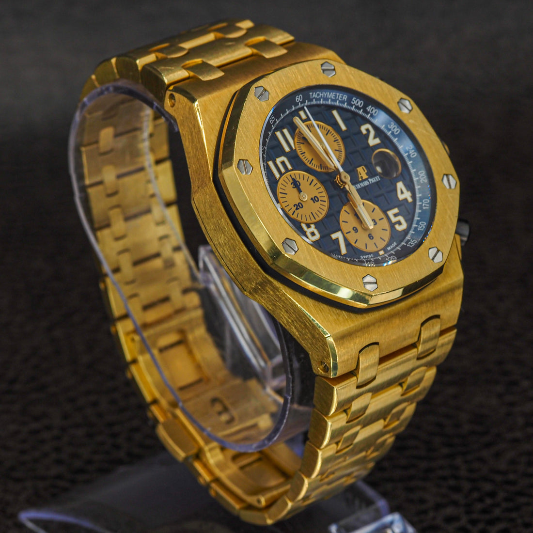 Audemars Piguet Yellow Gold Navy Dial Brick 26470BA