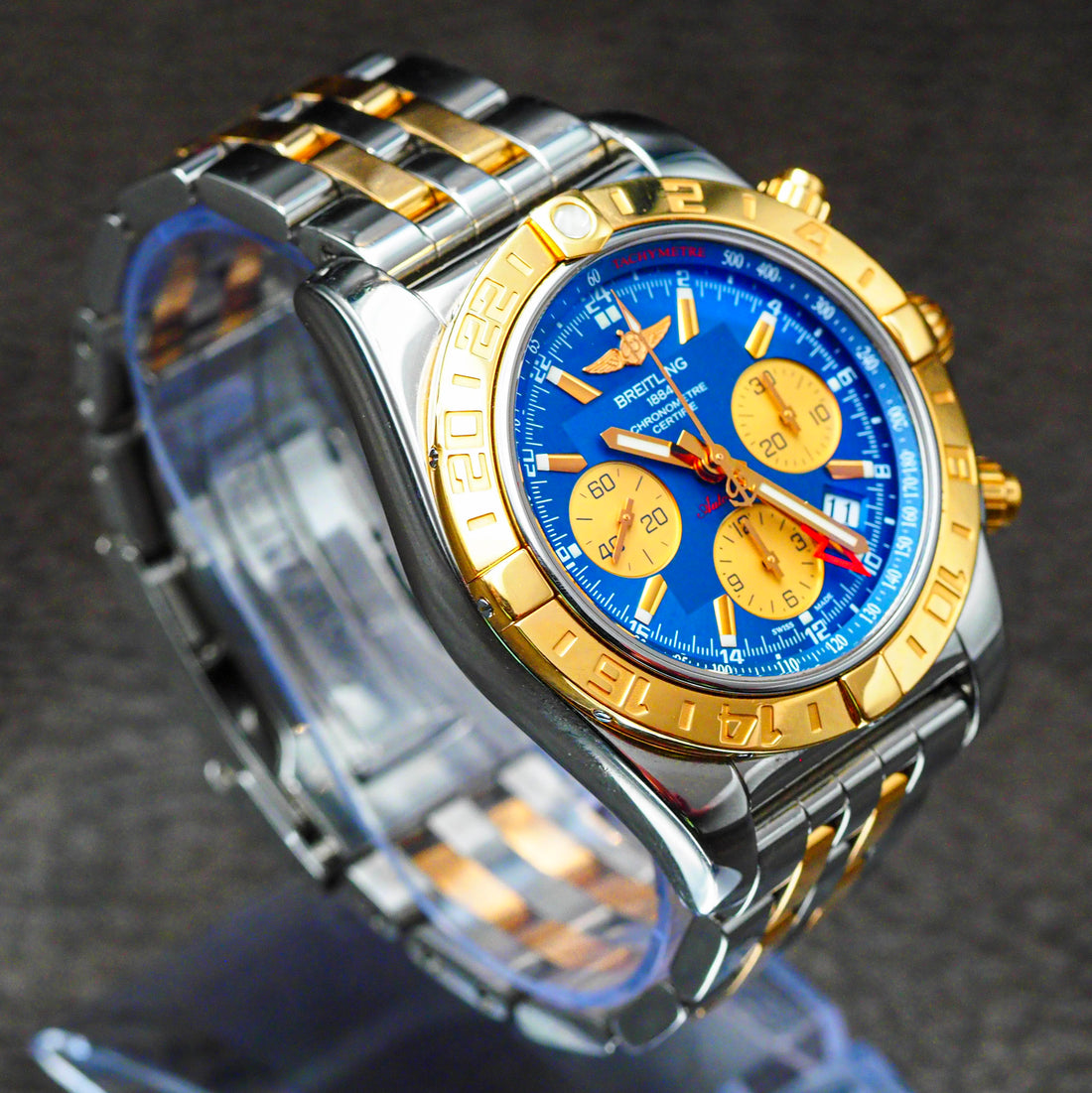 Breitling Navitimer Chronograph Blue Dial Two-Tone Full Set