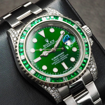 Rolex Submariner Hulk 116610LV (AM Gem Set Bezel)