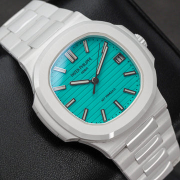 Patek Philippe Nautilus 5711 White Ceramic "Lefkada" Blue Dial AET Remould BNIB