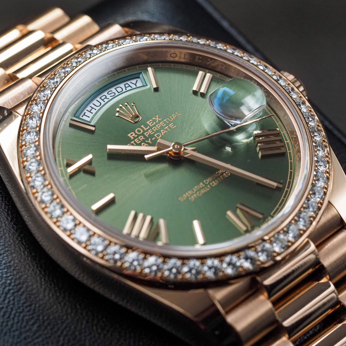 Rolex Day-Date 40 Everose Gold Watch (228345RBR-0011)