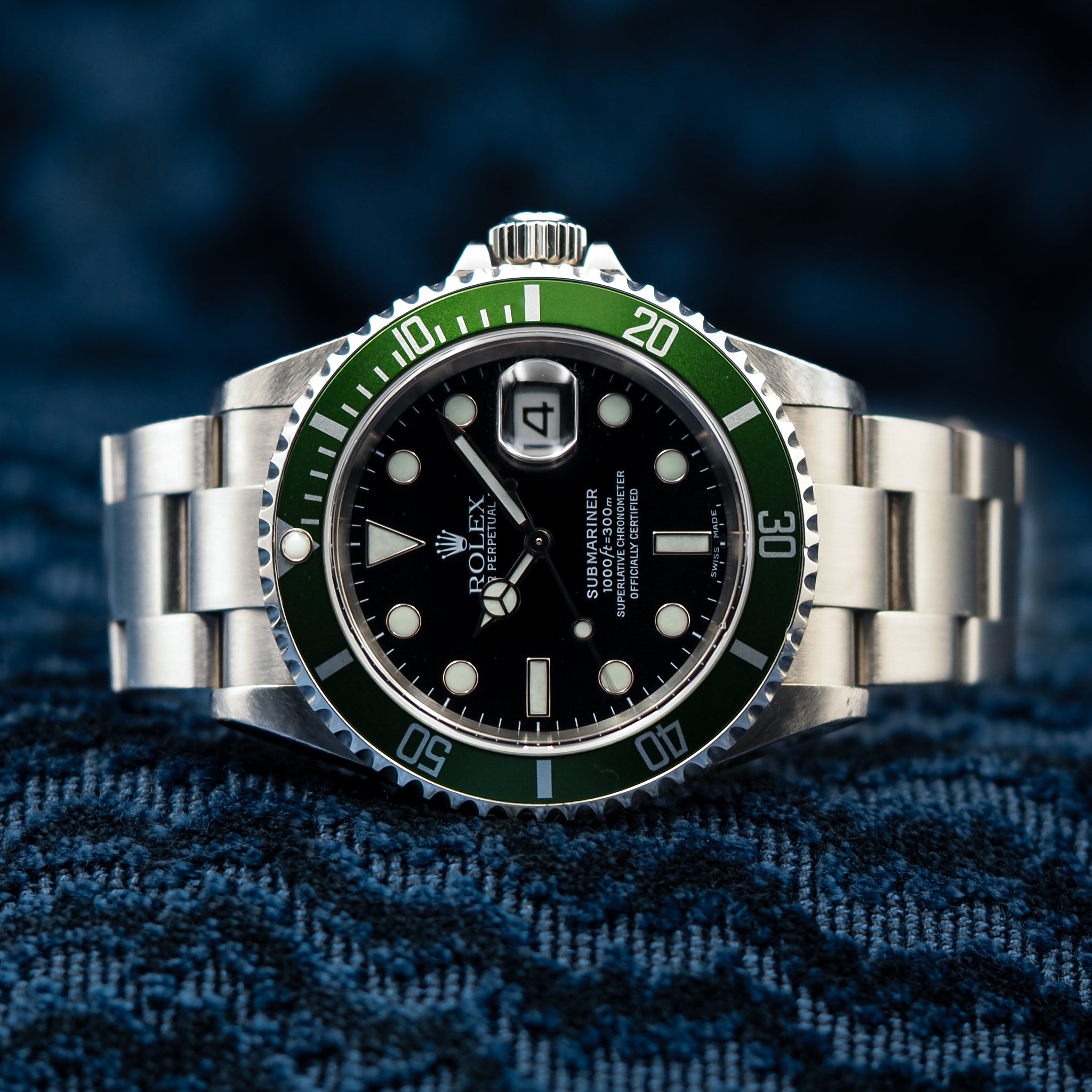 Rolex Submariner R16610 Green Bezel 2004 Limited Edition Flat 4 "Kermit"
