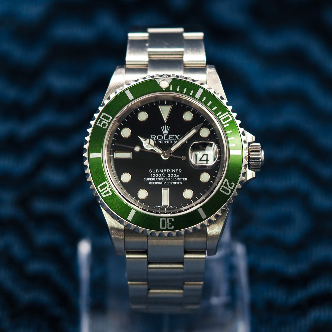 Rolex Submariner R16610 Green Bezel 2004 Limited Edition Flat 4 "Kermit"